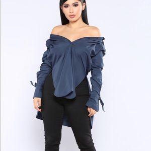 Aubrey button down top